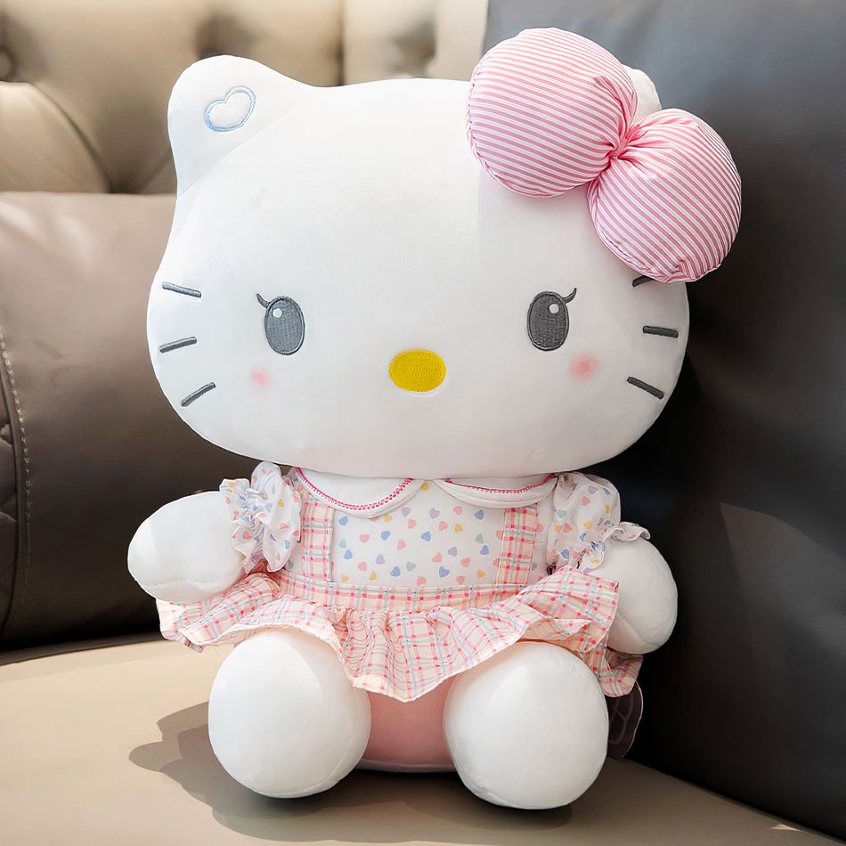 お子様向けのコレクションに最適な、柔らかくてかわいいハローキティのぬいぐるみ