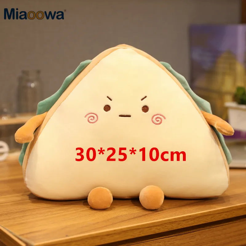 個性豊かな表情 サンドイッチ型 ふわふわ ぬいぐるみ