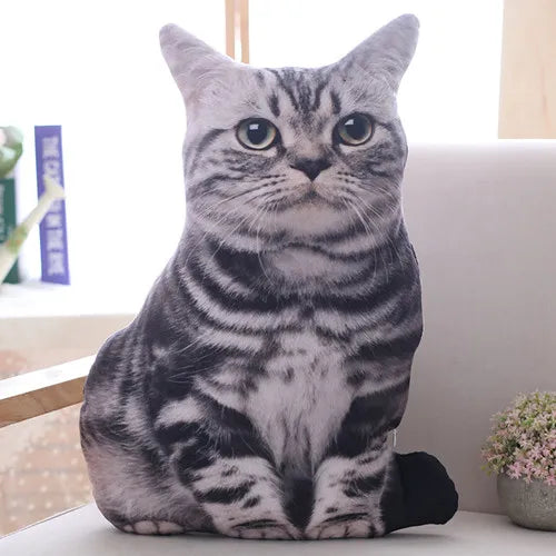リアルな猫 クッション 抱き枕 ソファ飾りにも