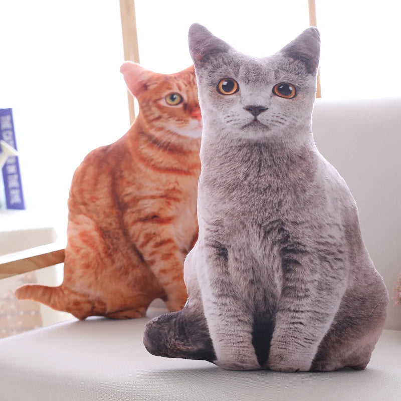 リアルな猫 クッション 抱き枕 ソファ飾りにも