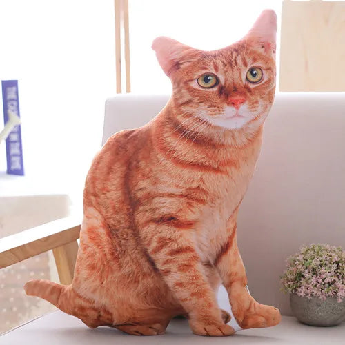 リアルな猫 クッション 抱き枕 ソファ飾りにも
