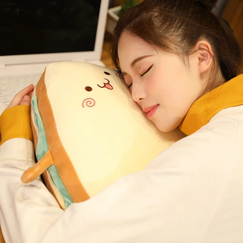 個性豊かな表情 サンドイッチ型 ふわふわ ぬいぐるみ