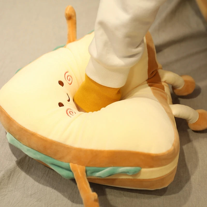 個性豊かな表情 サンドイッチ型 ふわふわ ぬいぐるみ