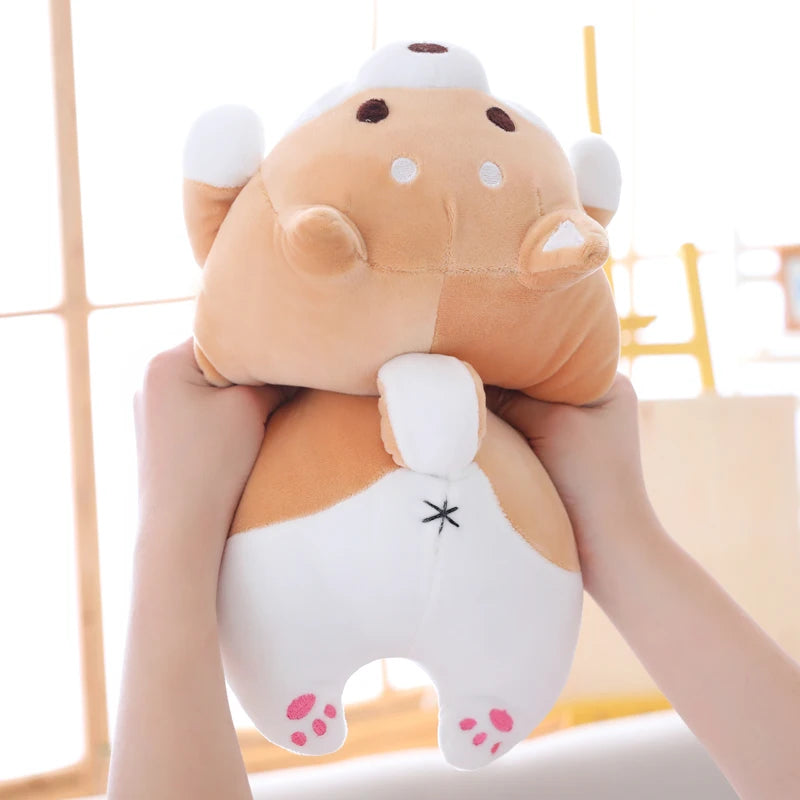 もちもち 柴犬 寝そべり おしりクッション ぬいぐるみ