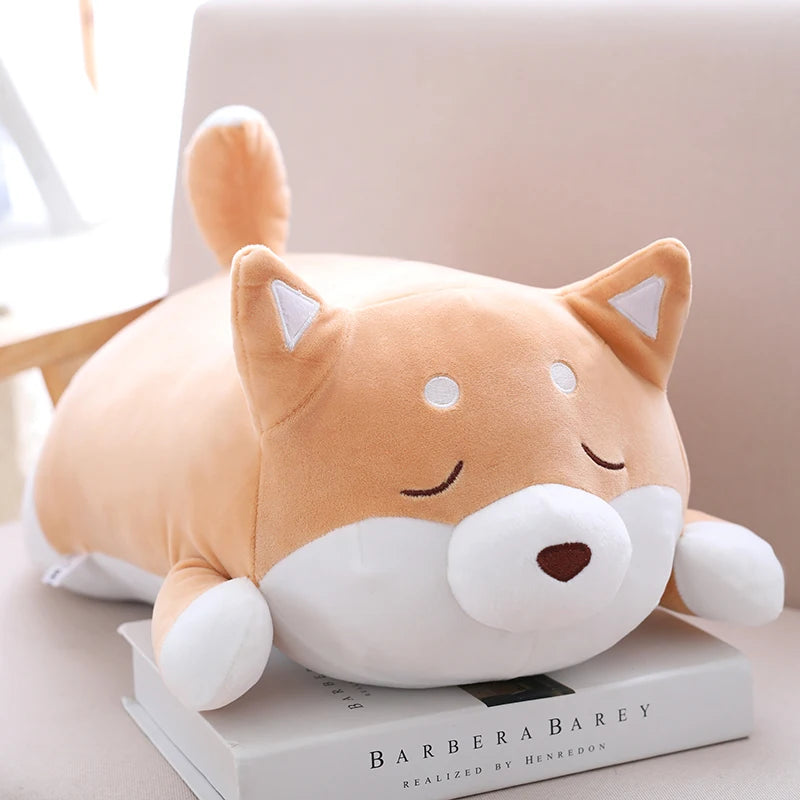 もちもち 柴犬 寝そべり おしりクッション ぬいぐるみ