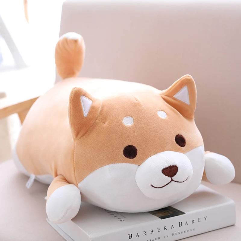もちもち 柴犬 寝そべり おしりクッション ぬいぐるみ