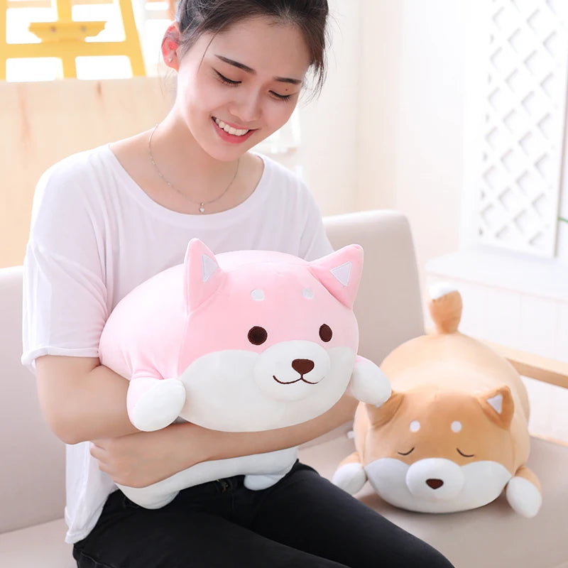 もちもち 柴犬 寝そべり おしりクッション ぬいぐるみ