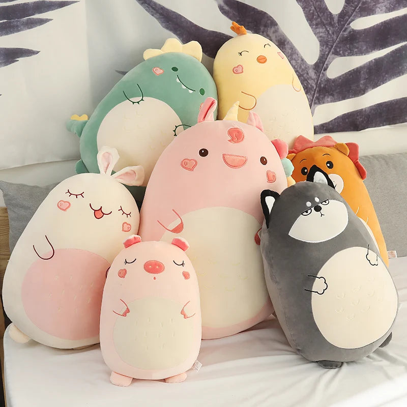 もっちり ふわふわ 動物 抱き枕 癒し系 ぬいぐるみ