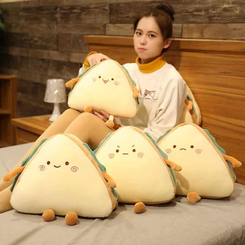 個性豊かな表情 サンドイッチ型 ふわふわ ぬいぐるみ