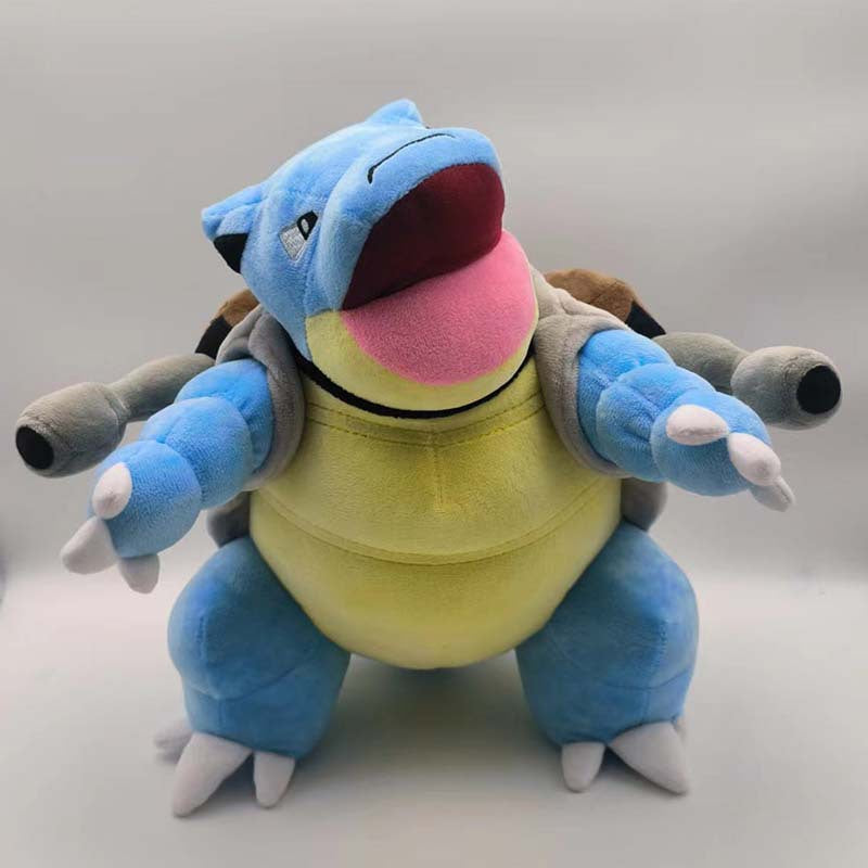 装甲と二重大砲を備えたカメックスポケモンのぬいぐるみ