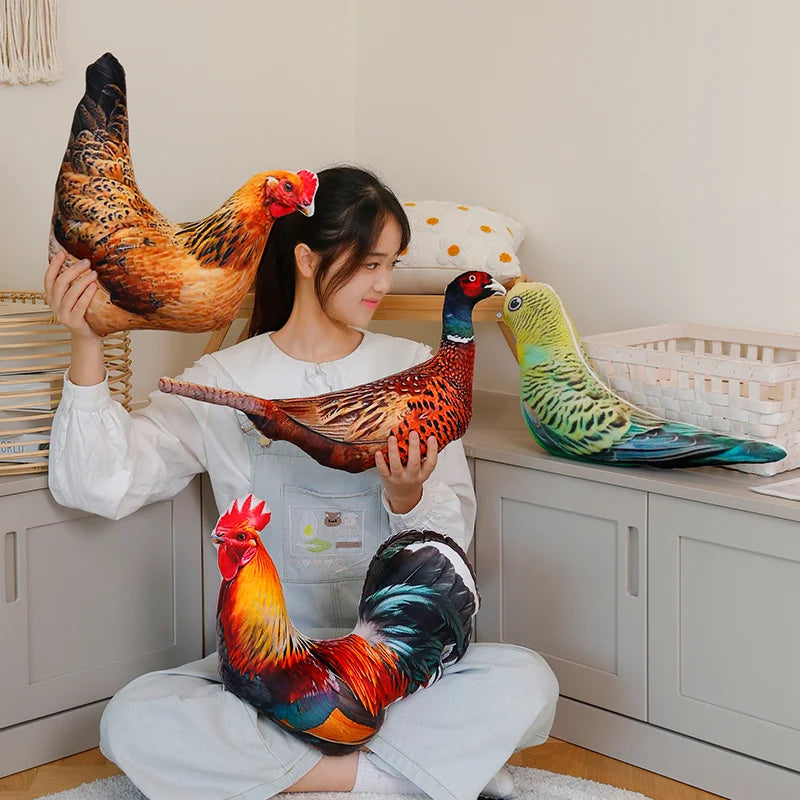 リアルな鳥のぬいぐるみ ハト セキセイインコ キジ 各種