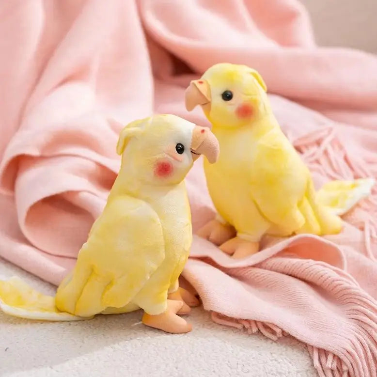 オカメインコ 淡い黄色 赤いほっぺ ぬいぐるみ