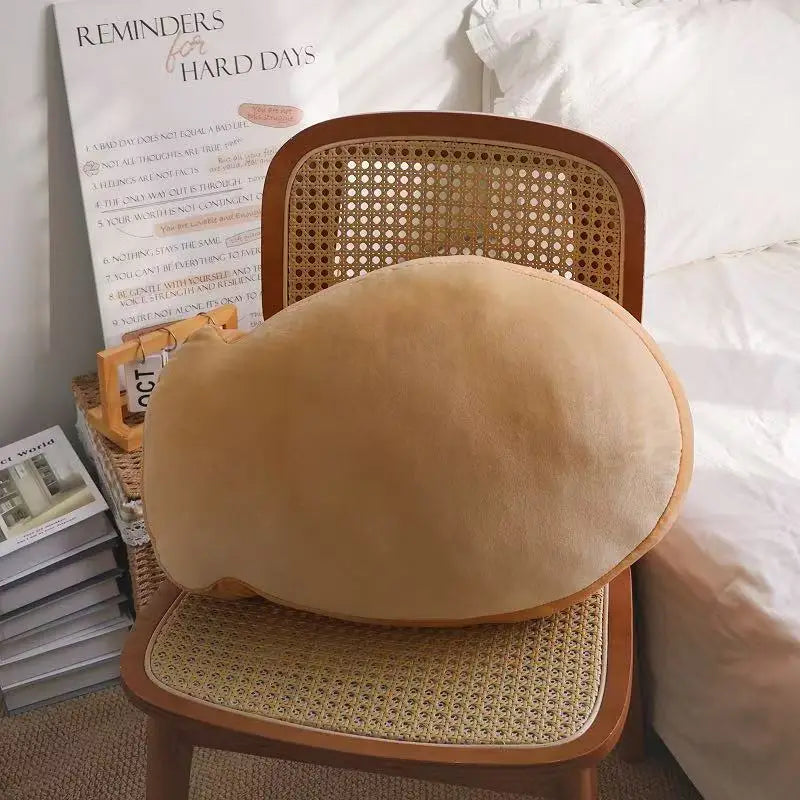 ふんわり ベージュ たい焼き ぬいぐるみ クッション