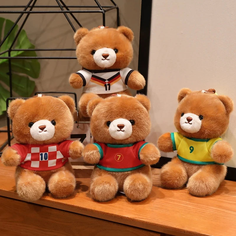 ふわふわ可愛い サッカーユニフォーム クマ ぬいぐるみ