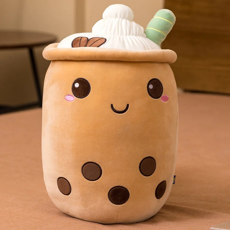 タピオカミルクティー ふわふわ 抱き枕 ぬいぐるみ