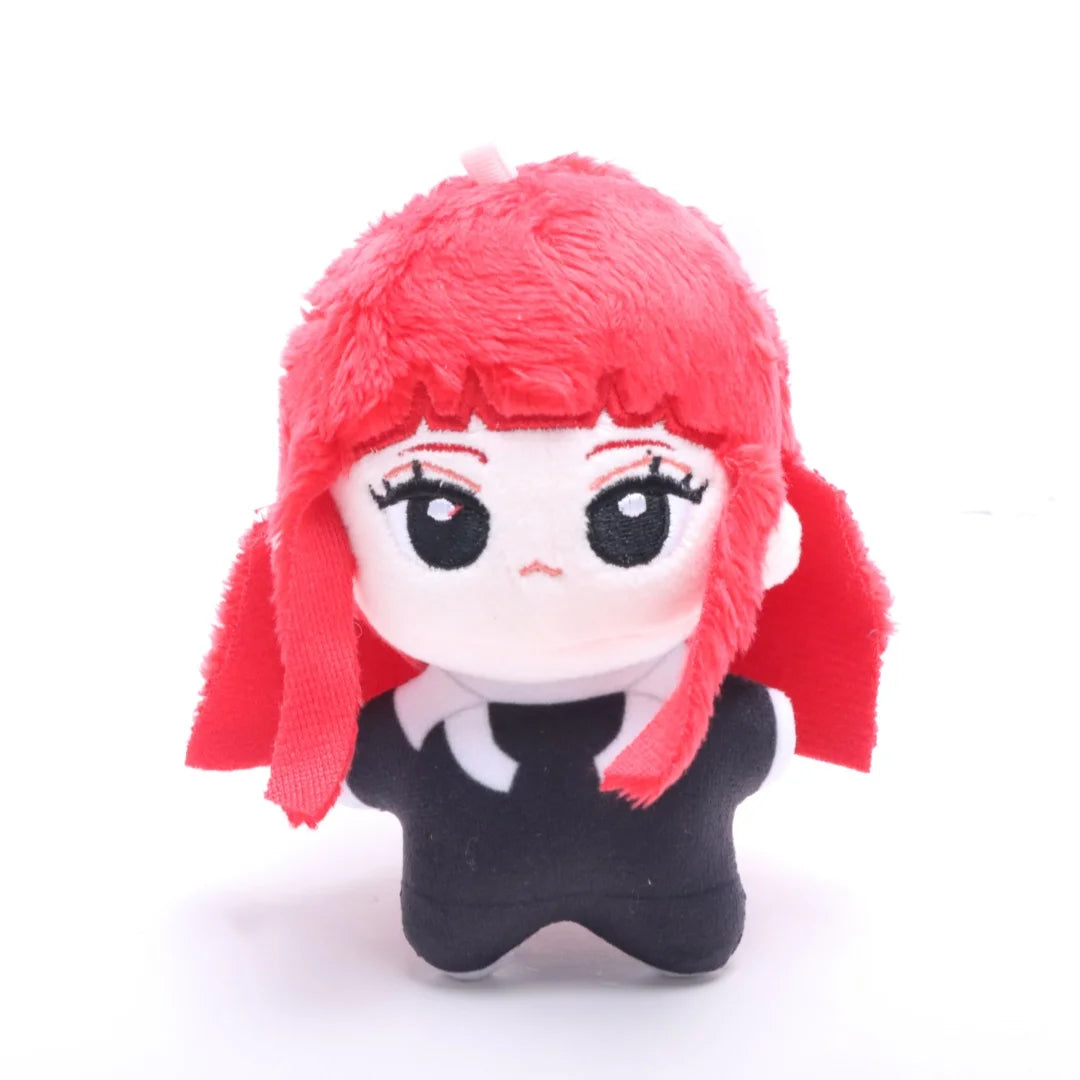 赤髪の大きな瞳 黒服マスコットぬいぐるみ