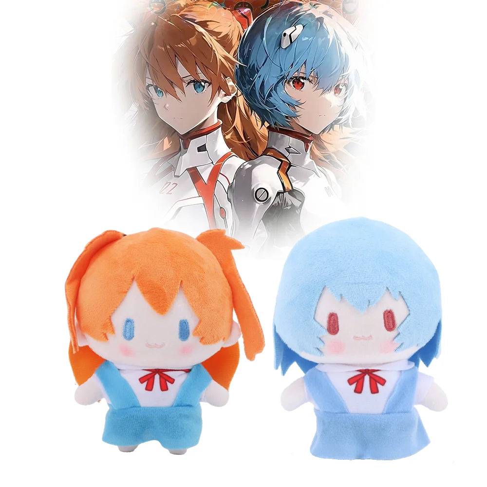 エヴァンゲリオン アスカ レイ 制服Ver. かわいいぬいぐるみ 2体セット
