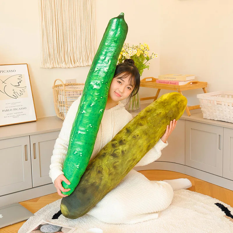 リアル きゅうり 抱き枕 ふわふわ ロング 野菜 ぬいぐるみ