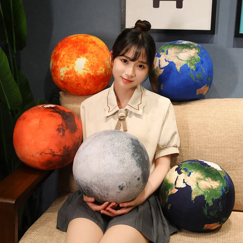 リアルな ふわふわ 惑星 ぬいぐるみ クッション