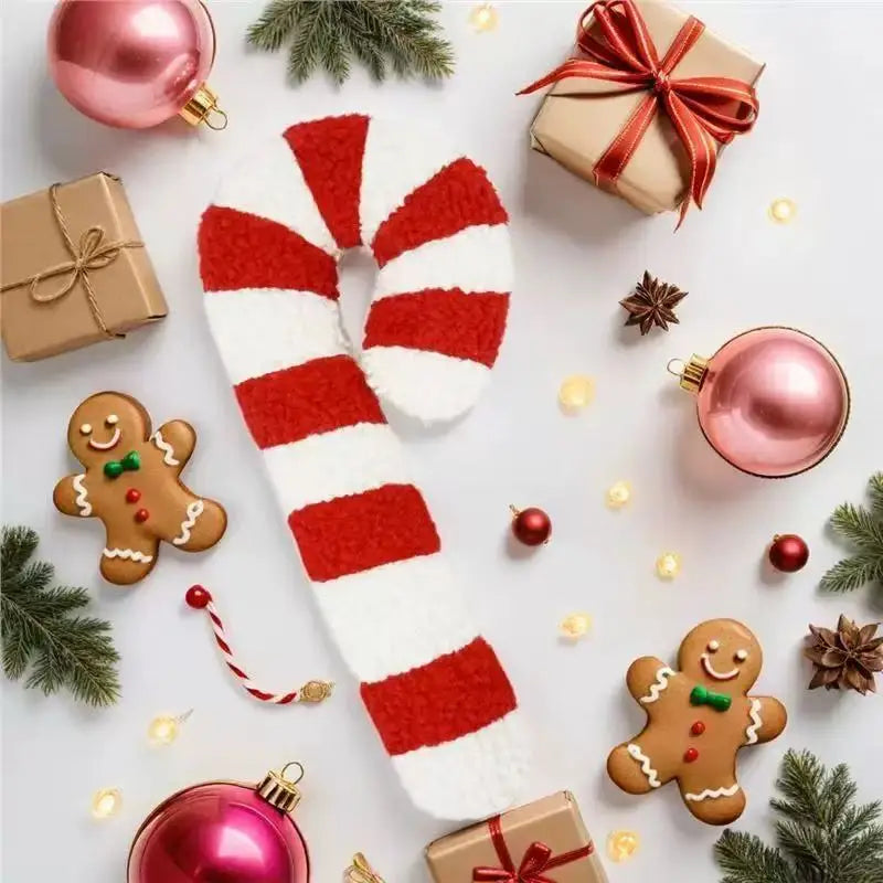 37cm Christmas CYNTHIA ROWLEY Throw Pillow Soft Christmas Candy Walking Sticks Plush Toys for Kids Christmas Gifts Room Decor