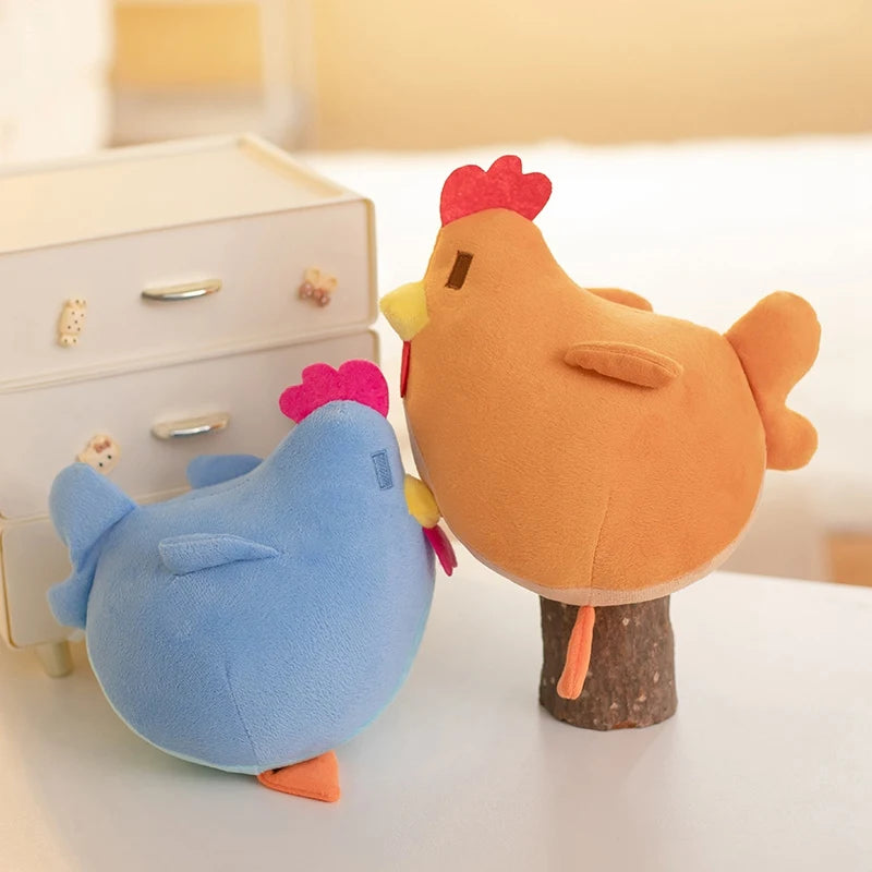 20cm Four Colors Chicken Pillow Plush Toys Soft Stuffed Chick Animal Toys Cartoon Chook Dolls Children Birthday Gifts Room Decor