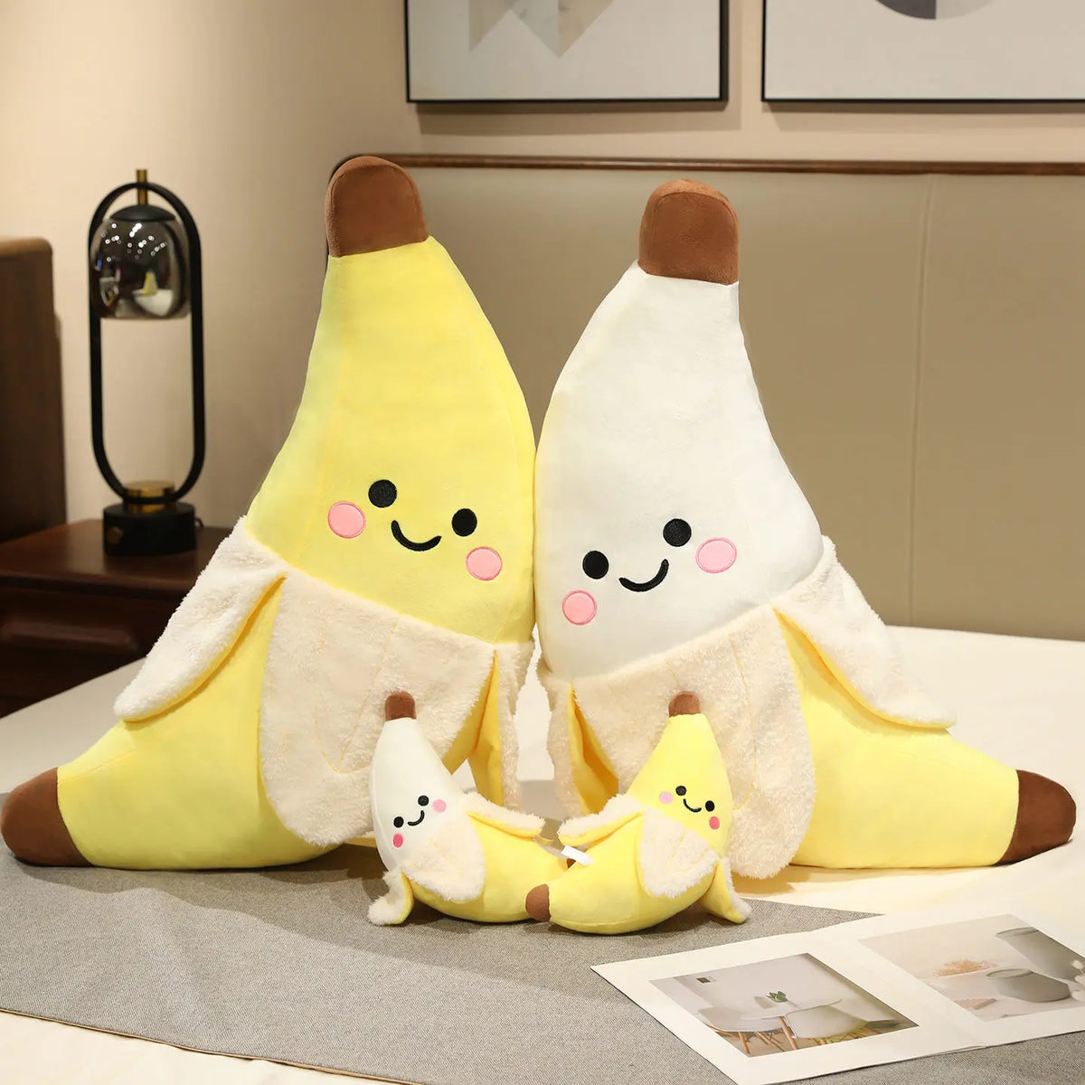 25cm Cute Peeled Banana Plush Toys Fruit Banana Plush Dolls Throw Pillow Living Room and Bedroom Decoration For Kids Girls Gifts