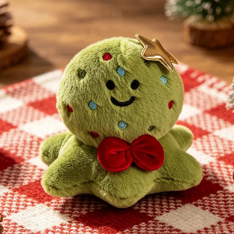 ふわふわ クリスマス キャラクター ぬいぐるみ キーホルダー