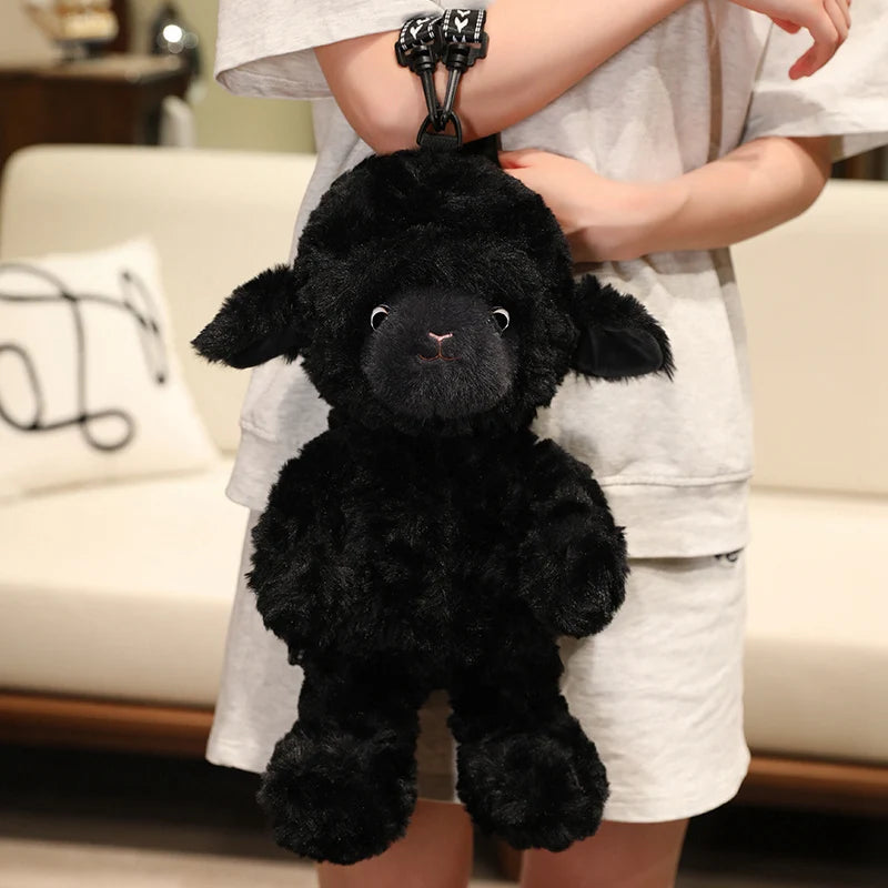 40CM Plush Sheep Animal Backpack Stuffed Toy Cute Soft Lamb Shoulder Bag Plushie For Kids Girls Birthday Gift