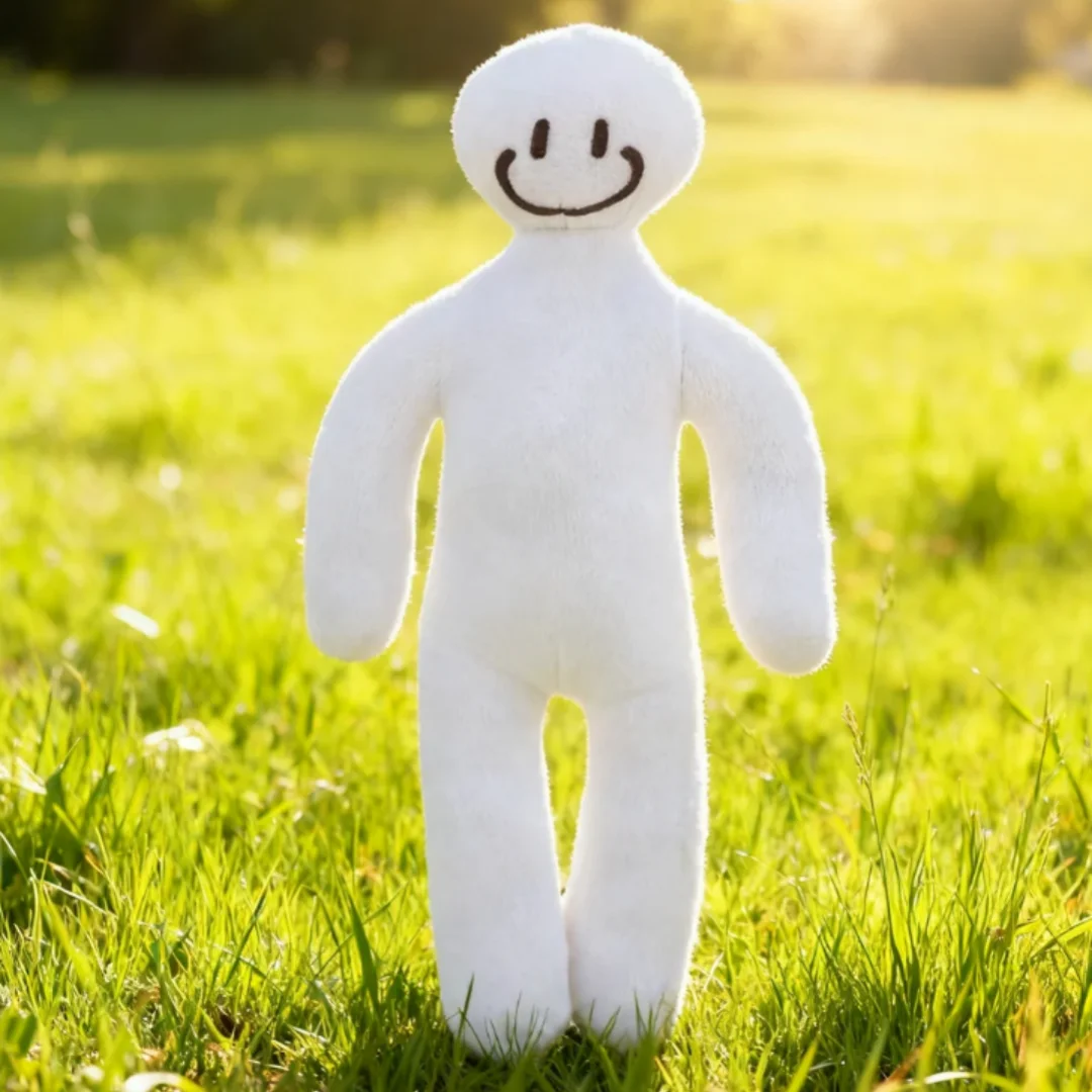 メカカメレオン 白い 笑顔の ぬいぐるみ