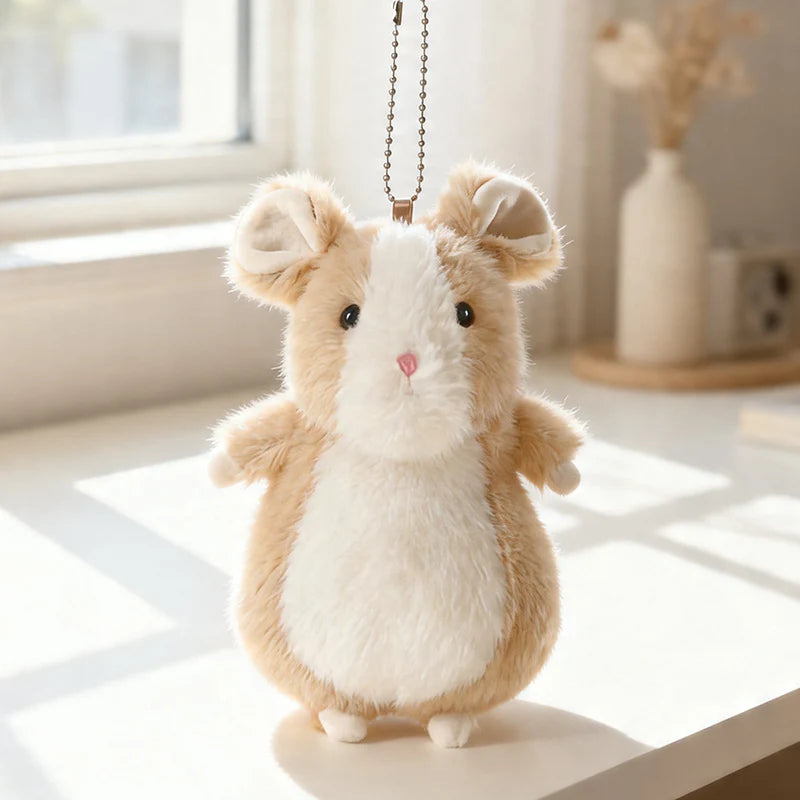 12cm Cute Fancy Rat Plush Toys Cartoon Kawaii Rat Doll Soft Cozy Lying Prone Pets Office Companion Adorable Birthday Gift