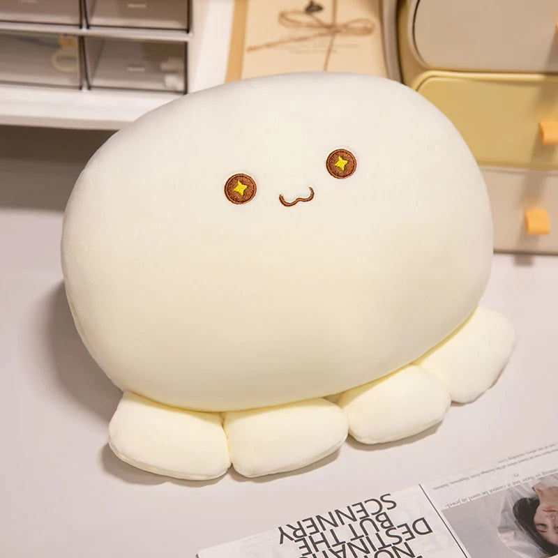 ふわふわ もちもち ウィンク タコ ぬいぐるみ パステルピンク