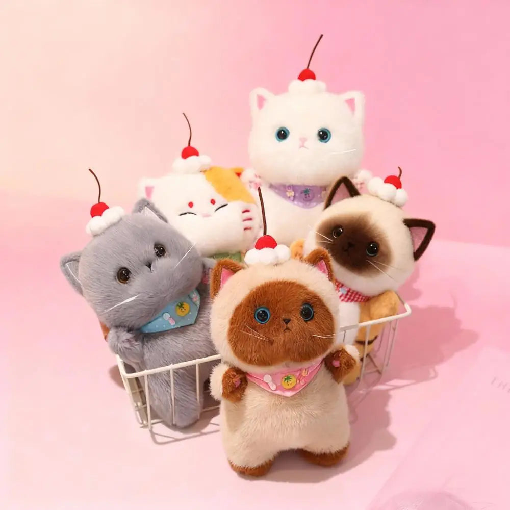 ふわふわ可愛いスイーツ猫ミニぬいぐるみ
