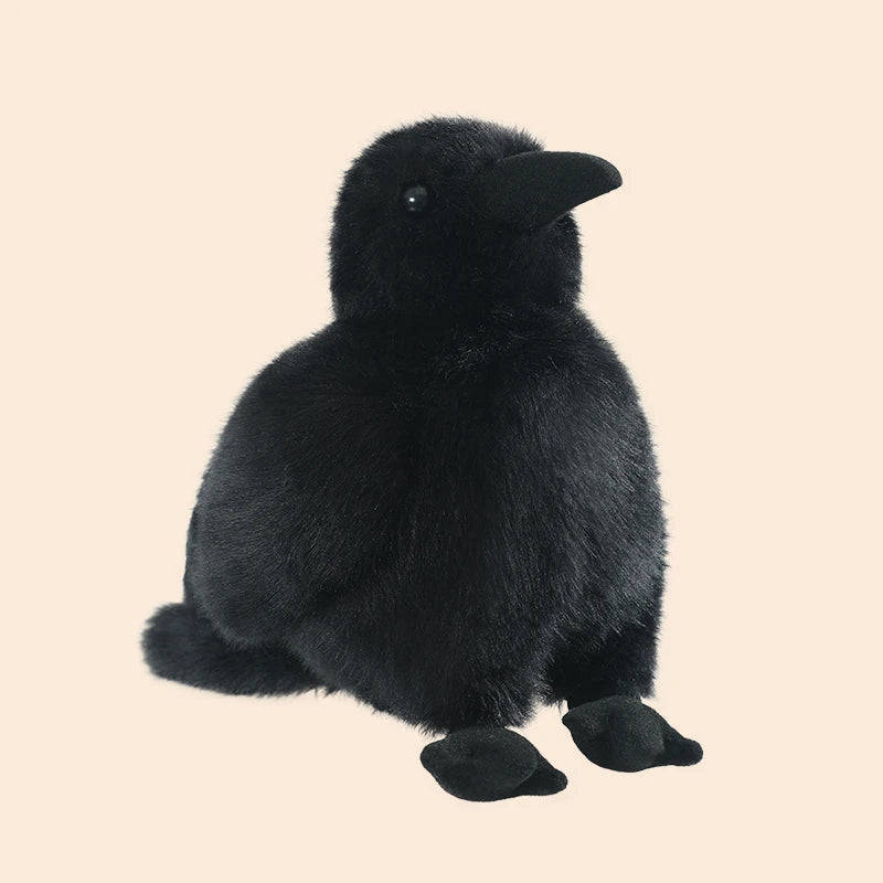 ふんわり 黒い 烏 の ぬいぐるみ