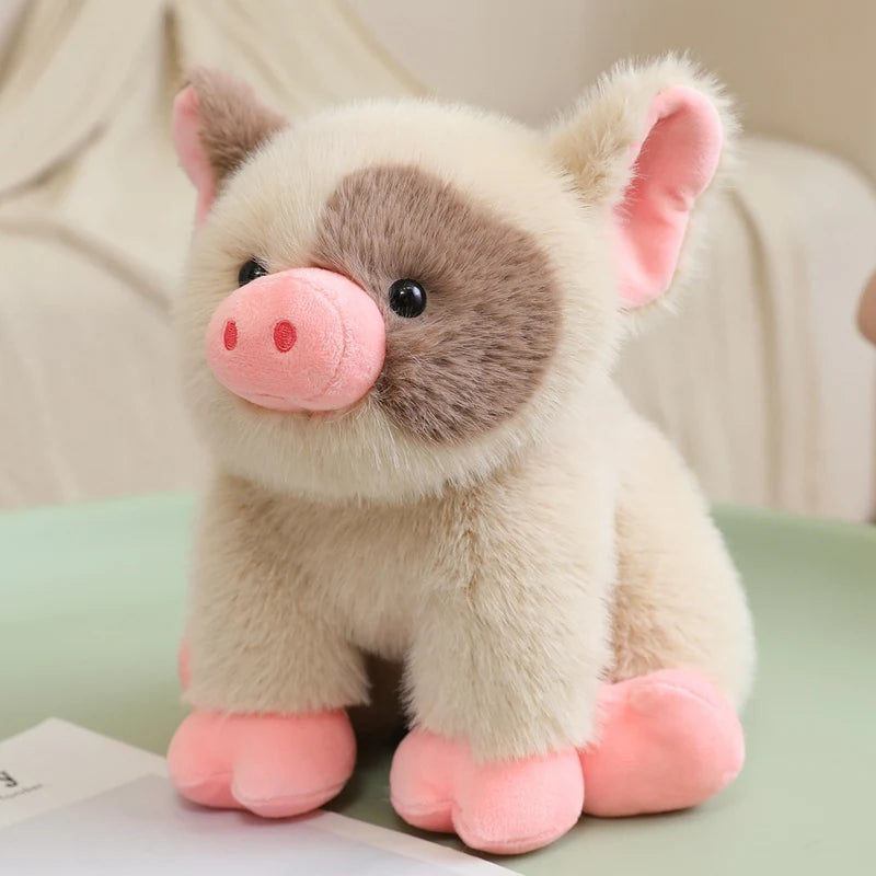 ふわふわで可愛いブチ柄の子ぶたぬいぐるみ