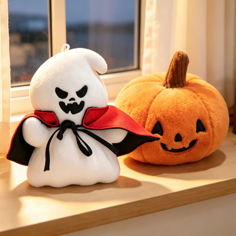  New Halloween Plush Toys Ghost Pumpkin Doll Heavy Toys Cartoon Stuffed Plushie Holiday Gift Children's Doll Halloween Gifts