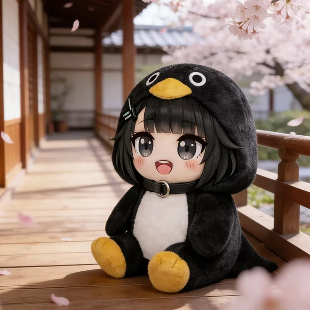 25cm Cute Gugu Gaga Plush Toy Movie Stuffed Animals Soft Stuffed Penguin Gugugaga with Sound Dolls Fans Birthday Gifts Kids Toys