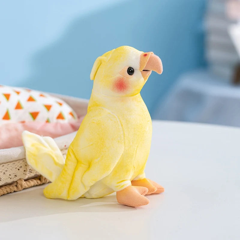 オカメインコ 淡い黄色 赤いほっぺ ぬいぐるみ