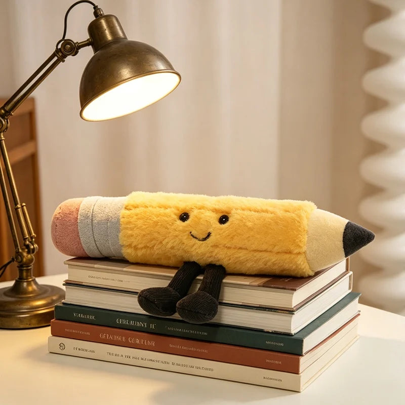 20-120cm Cute Cartoon Stationery Series Plush Toys Giant Soft Creative Pencil Plushie Pillow Funny Christmas Birthday Gifts