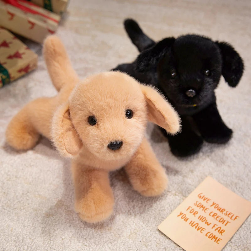 かわいい ふわふわ ベージュ ラブラドールの子犬 ぬいぐるみ