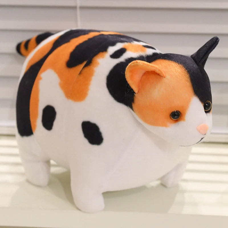 もっちり茶トラ猫 ぬいぐるみ 大小セット キーホルダー付き