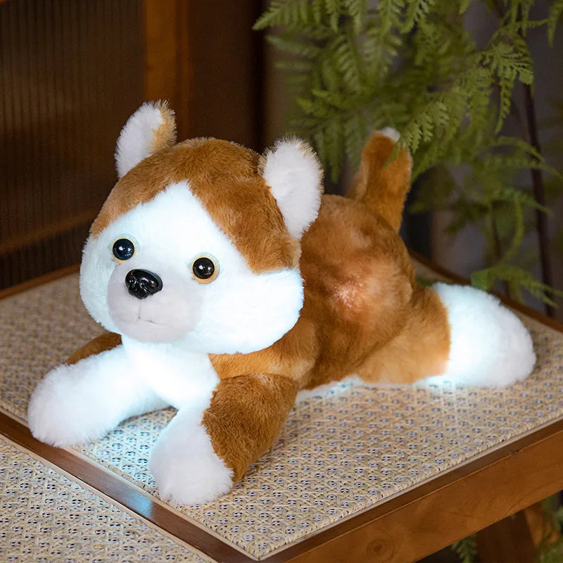 Glow-In-The-Dark Puppy Plush Toys Night Light Cuddly Dog Stuffed Animals Dolls Companion For Kids Gifts For Christmas Birthdays