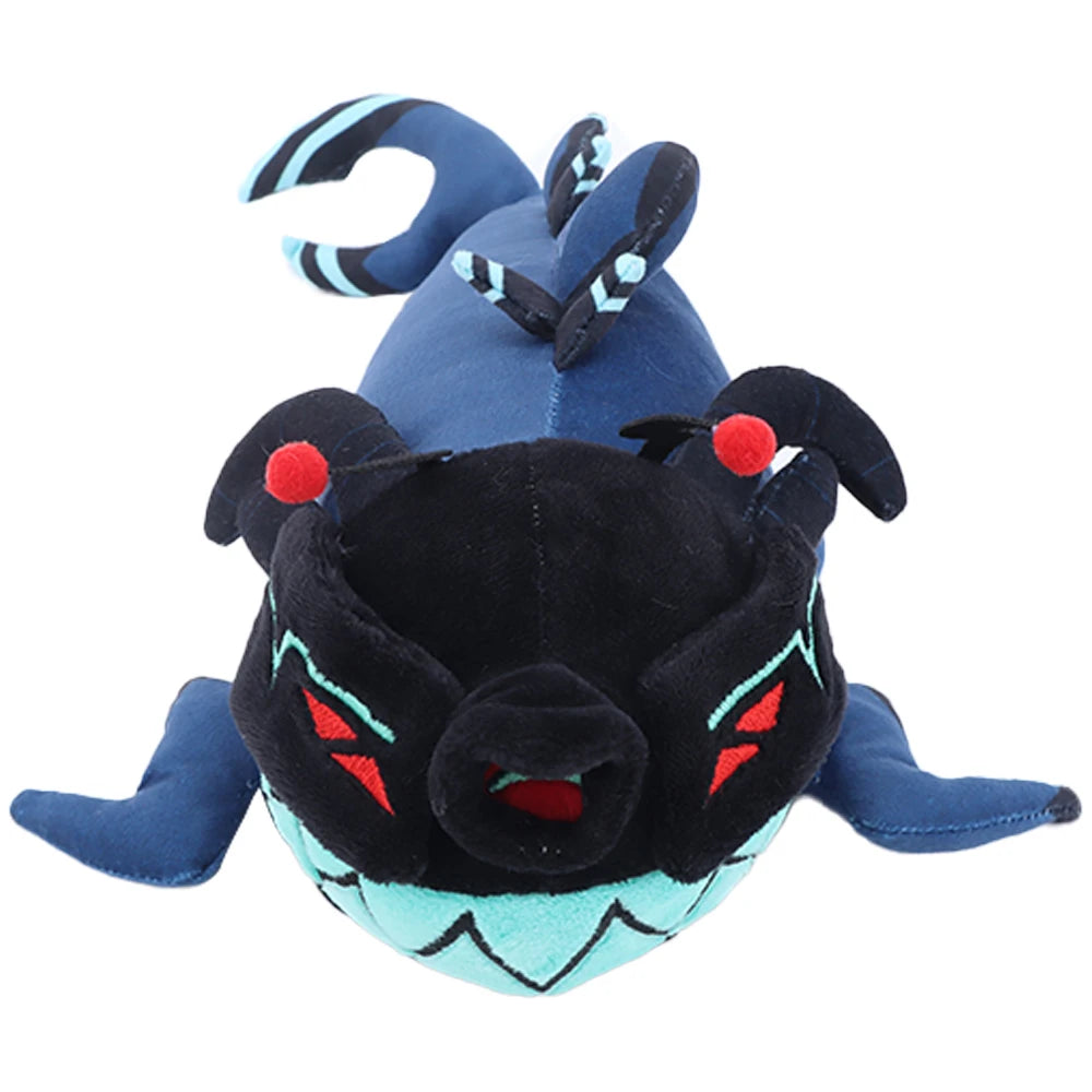 深海魚風 モンスターぬいぐるみ 赤い触角とギザギザ歯