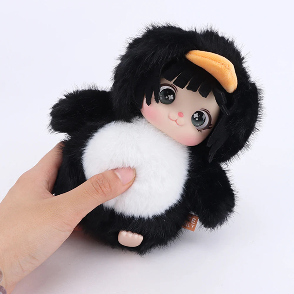 読書する 可愛い ペンギン着ぐるみ ドール ぬいぐるみ
