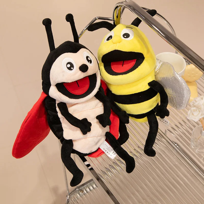 知育 昆虫キャラクター ソフトぬいぐるみパペット