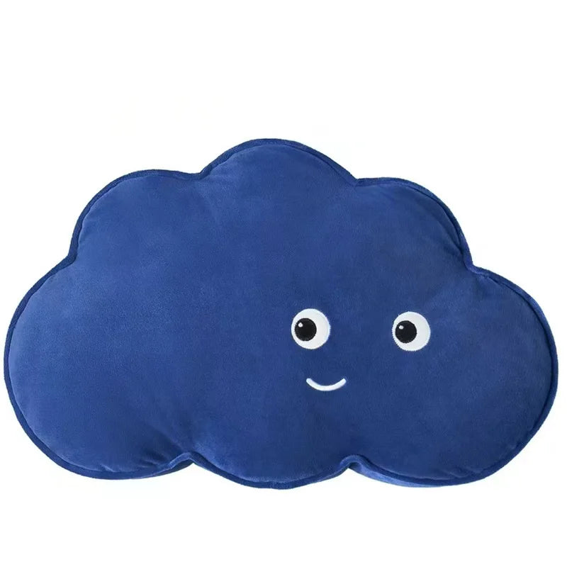 Kawaii Personified Expression Cloud Plush Pillow Arrow Logo Plush Cushion Filling Pillow Soft Home Sofa Chair Decoration Pillow
