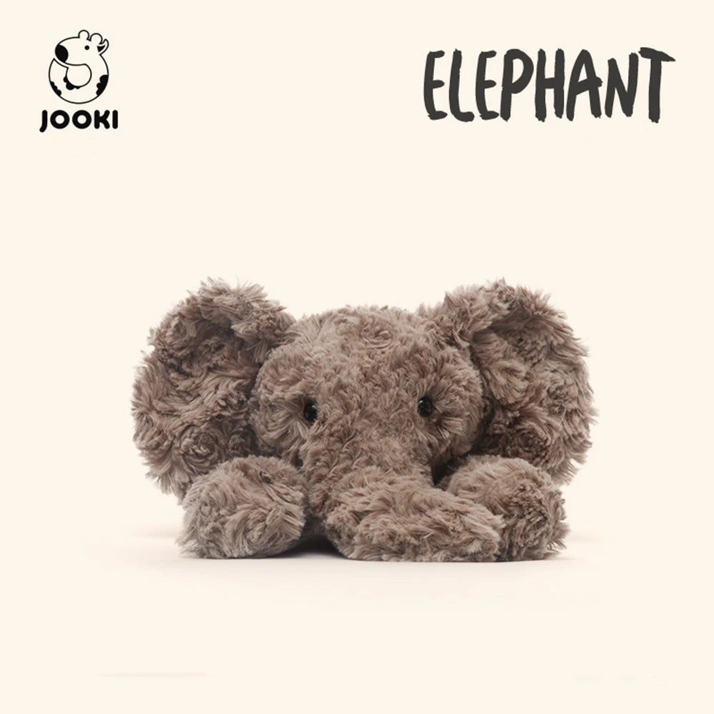 Cute Jimny Elephant, Hippopotamus, Monkey and Fox Plush Toys Funny Baby's Sleeping Companion Room Decor Girls Birthday Gifts