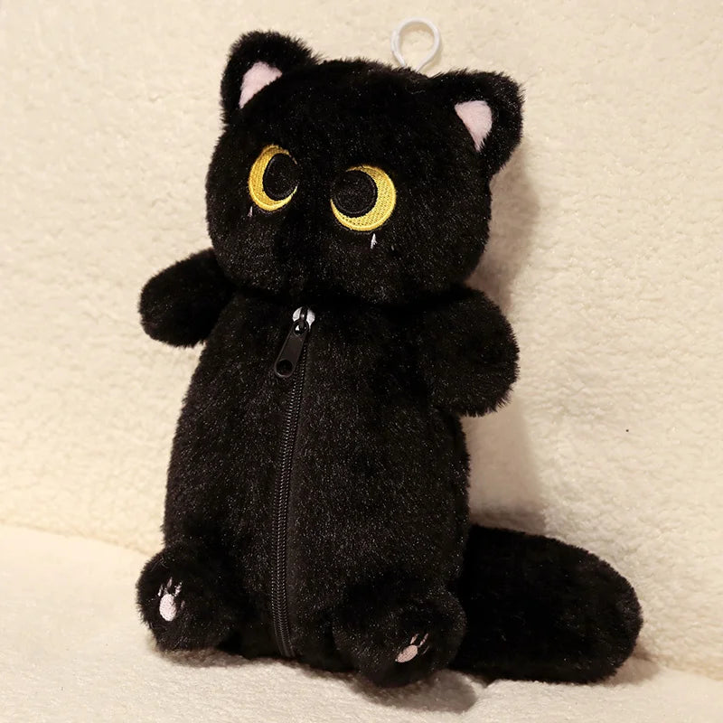 かわいい グレーの ふわふわ ぬいぐるみ ティッシュケース