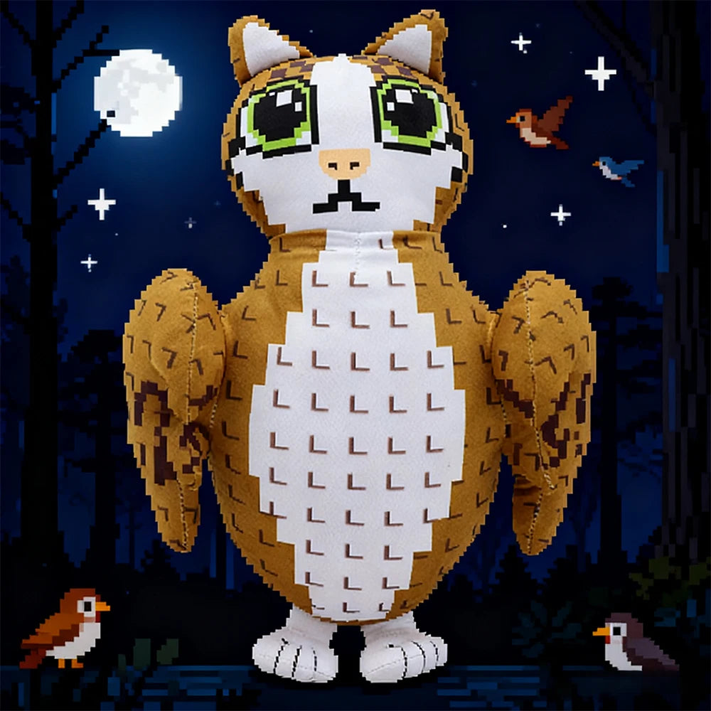 32cm STEAL A BRAINROT Meowl No. 9 Plush Toy Cute Owl Doll Game Surrounding Eagle Toy Soft Kids Toy Fans Birthday Gift Room Decor
