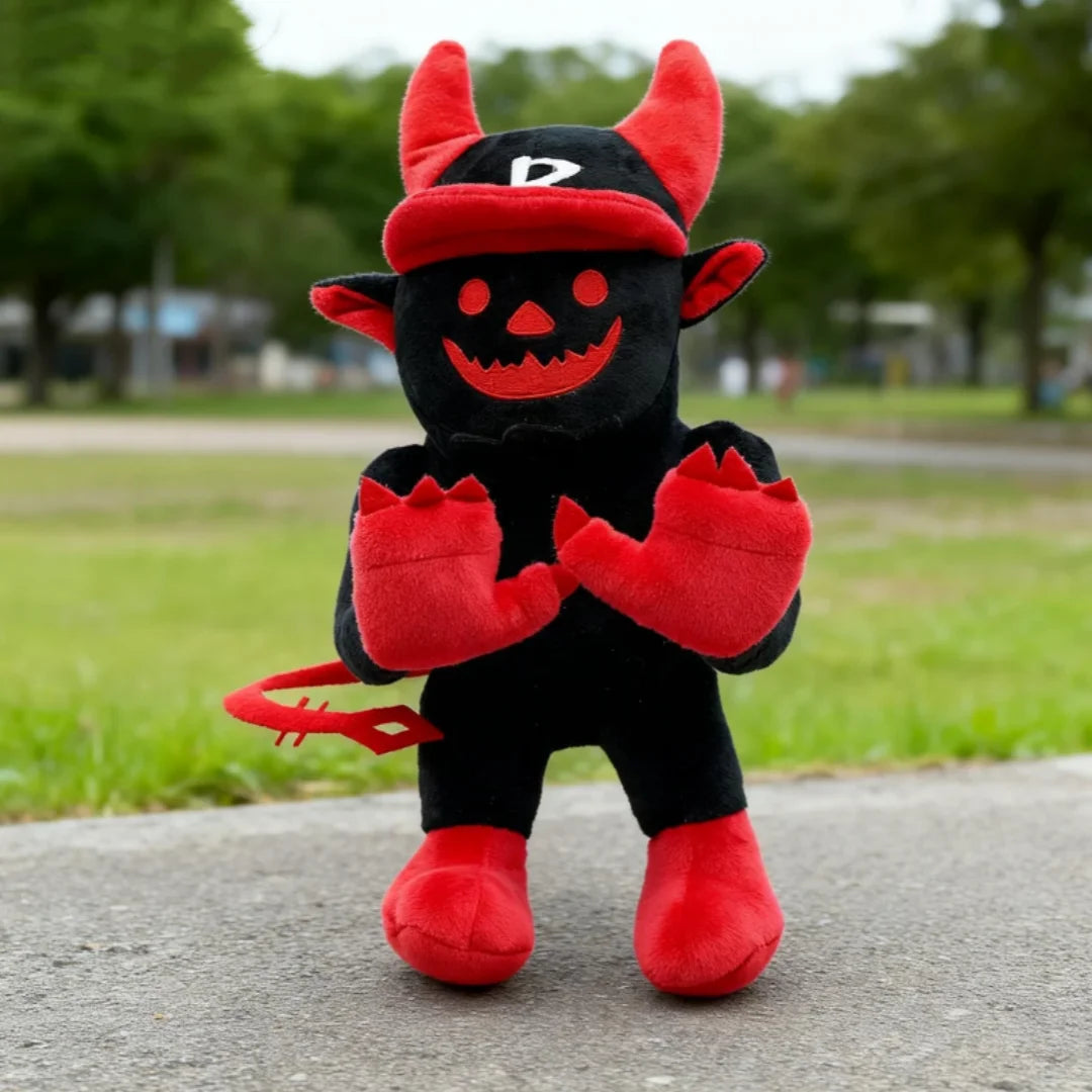 黒赤 デビル ぬいぐるみ 2種セット 角とフリル
