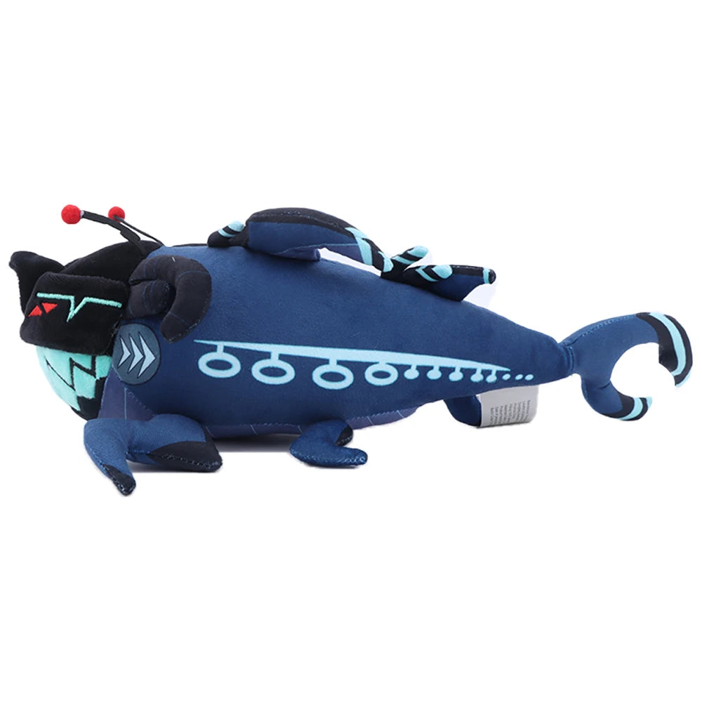 深海魚風 モンスターぬいぐるみ 赤い触角とギザギザ歯
